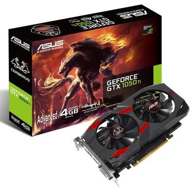 Placa de Vídeo Asus NVIDIA GeForce GTX 1050 Ti Cerberus 4GB, GDDR5 - CERBERUS-GTX1050TI-A4G Menor preço em Placa de Vídeo Asus NVIDIA GeForce GTX 1050 Ti Cerberus 4GB, GDDR5 - CERBERUS-GTX1050TI-A4G