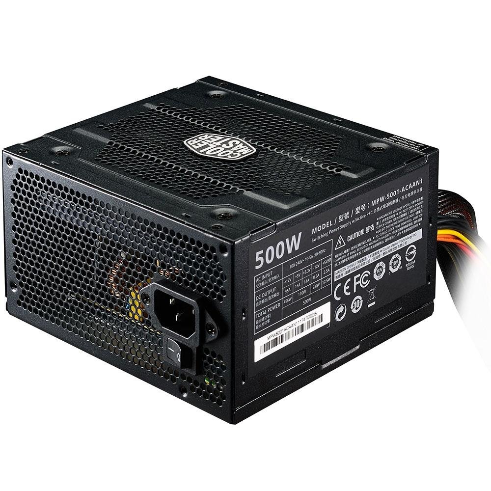 Fonte Cooler Master Elite V3, 500W - MPW-5001-ACAAN1 Fonte Cooler Master Elite V3, 500W - MPW-5001-ACAAN1