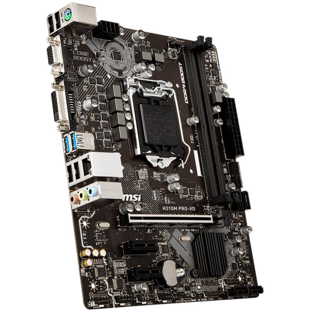 Placa-Mãe MSI H310M Pro-VD, Intel LGA 1151, mATX, DDR4