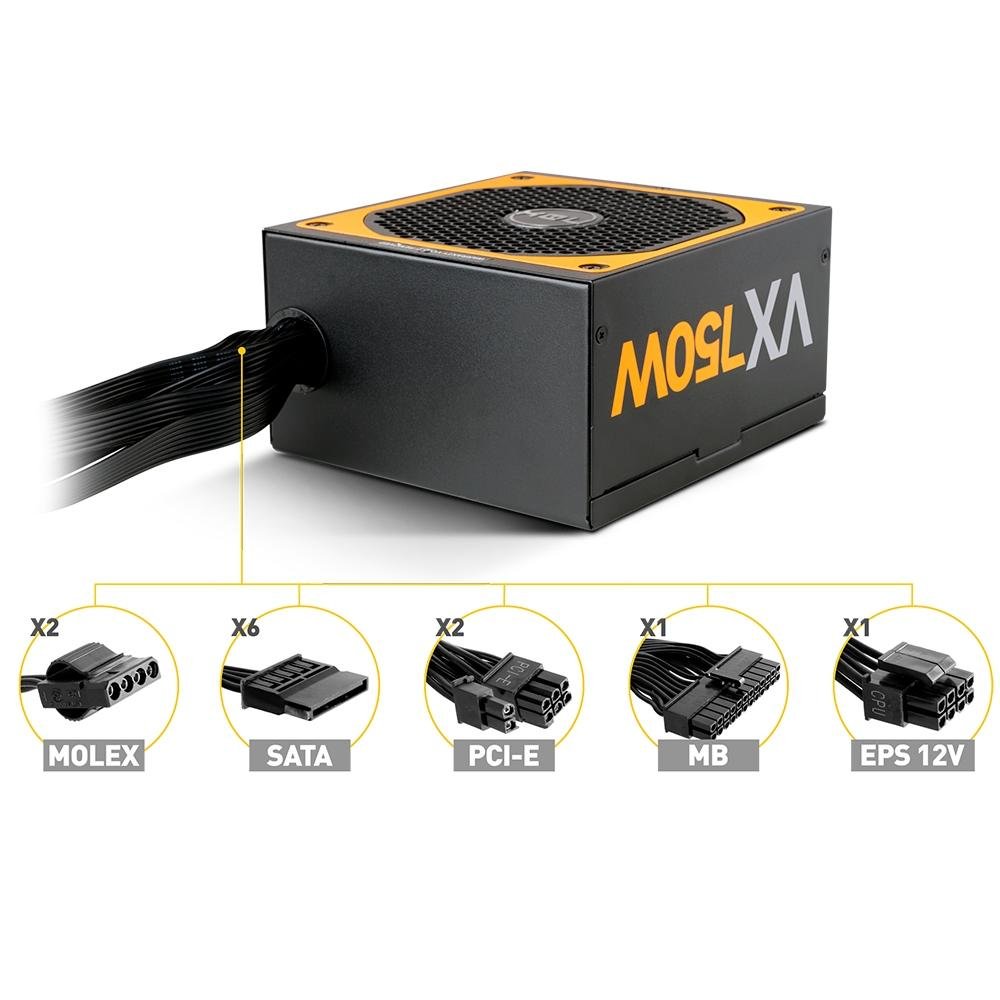 Fonte Nox Urano, 750W, 80 Plus Bronze - NXURVX750BZ | KaBuM!