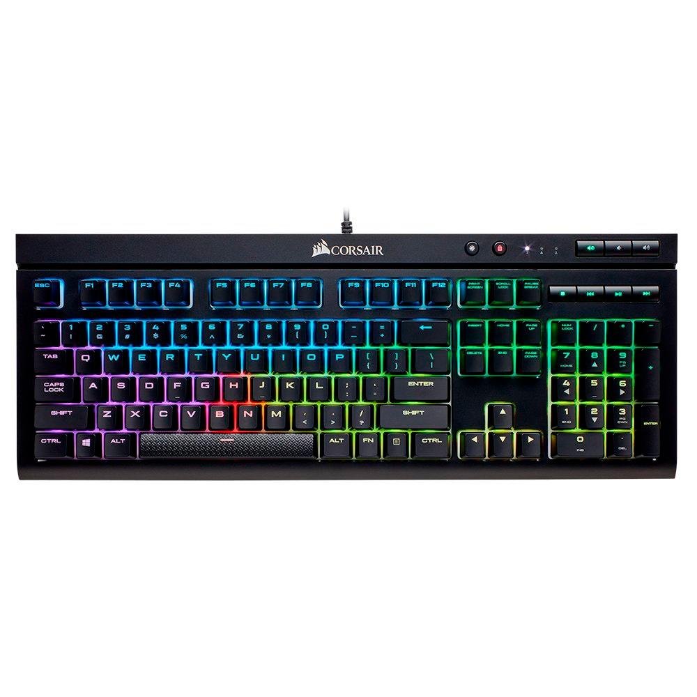 Teclado Mecânico Gamer Corsair K68, RGB, Switch Cherry MX Red