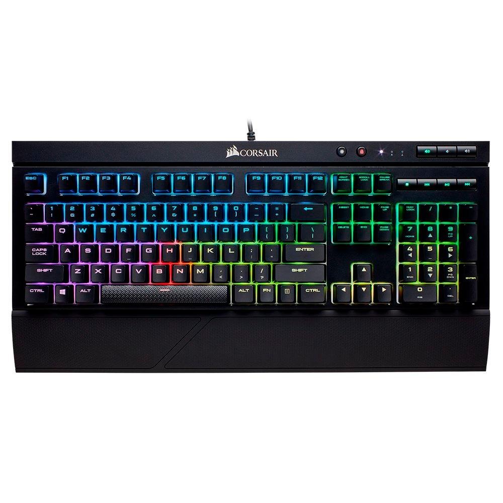 Teclado Mecânico Gamer Corsair K68, RGB, Switch Cherry MX Red