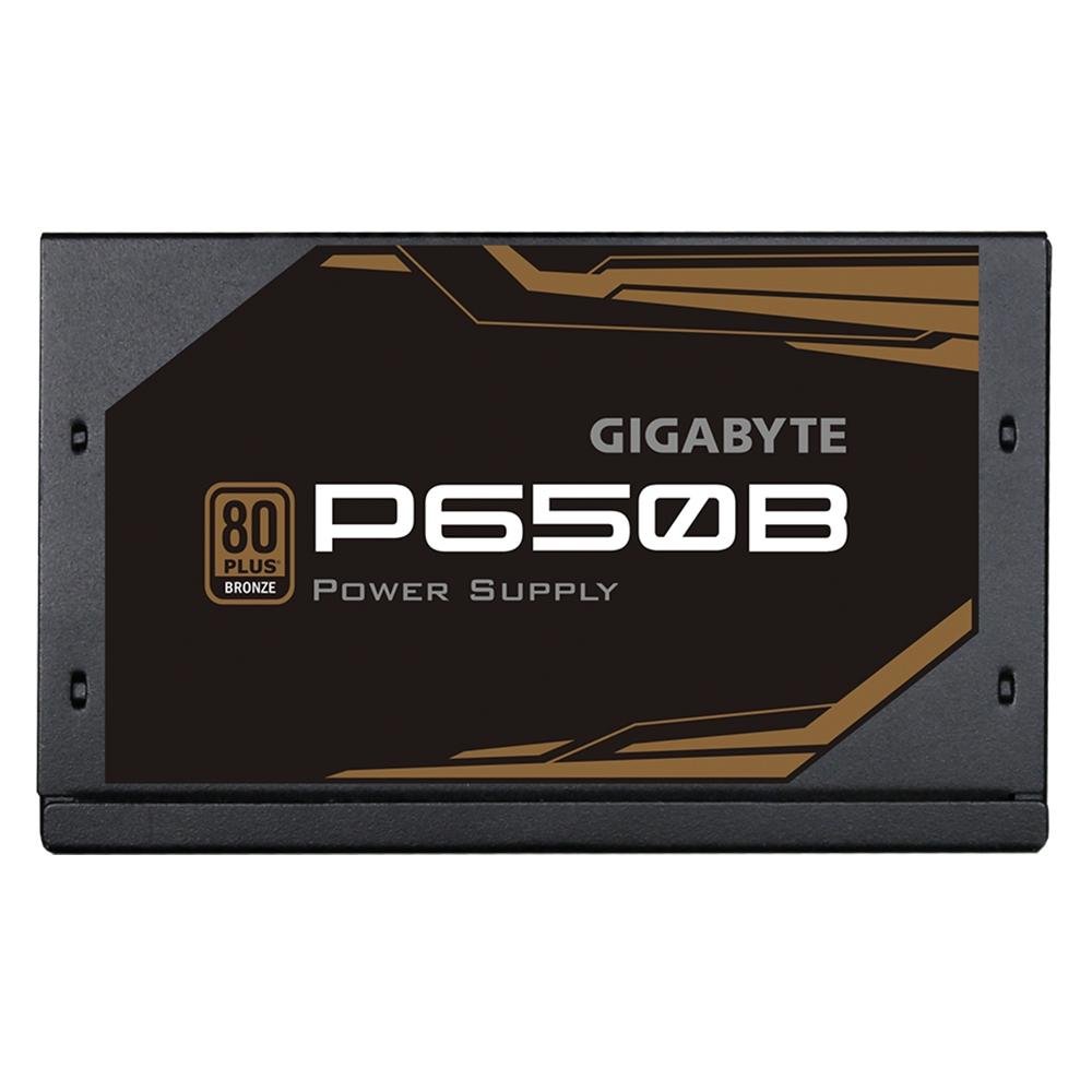 Fonte Gigabyte P650B, 650W, 80 Plus Bronze, PFC Ativo, Com Cabo, Preto - GP-P650B/BR