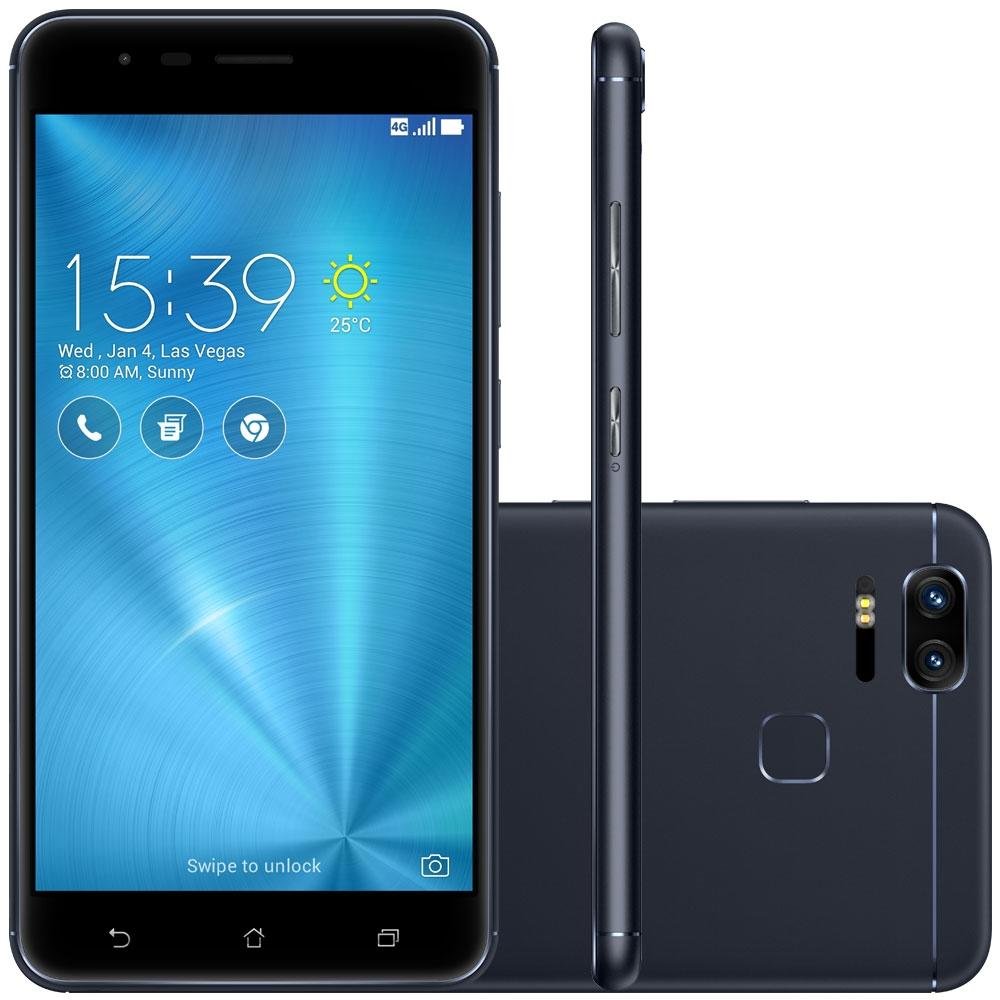 Smartphone Asus Zenfone Zoom S, 64GB, 12MP, Tela 5.5´, Preto - ZE553KL-3A073BR Smartphone Asus Zenfone Zoom S, 64GB, 12MP, Tela 5.5´, Preto - ZE553KL-3A073BR