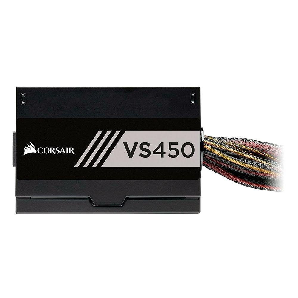 Fonte Corsair 450W 80 Plus White VS450 - CP-9020170-BR Fonte Corsair 450W 80 Plus White VS450 - CP-9020170-BR
