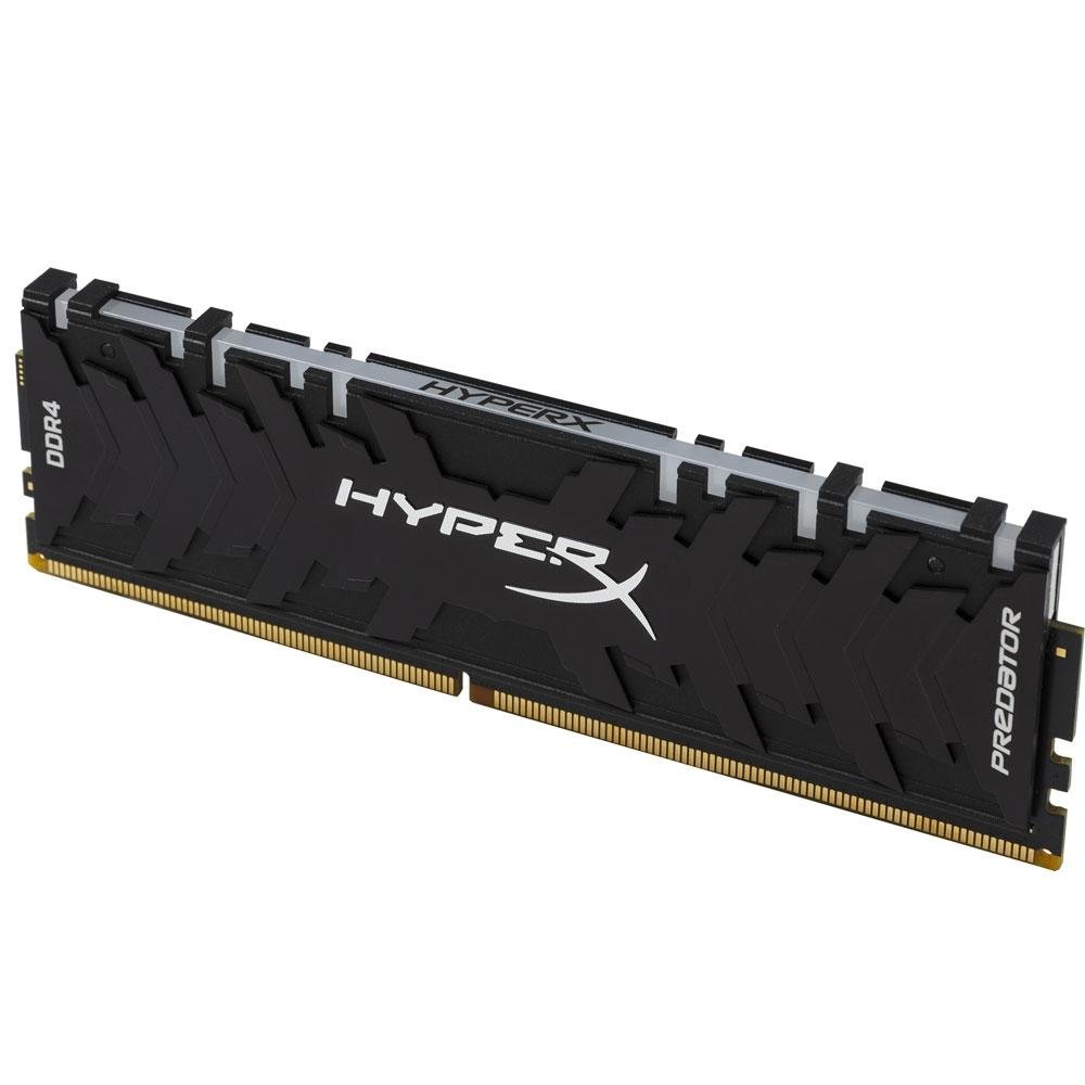 Memória HyperX Predator RGB, 16GB (2x8GB), 3200MHz, DDR4, CL16, Preto - HX432C16PB3AK2/16 Memória HyperX Predator RGB, 16GB (2x8GB), 3200MHz, DDR4, CL16, Preto - HX432C16PB3AK2/16