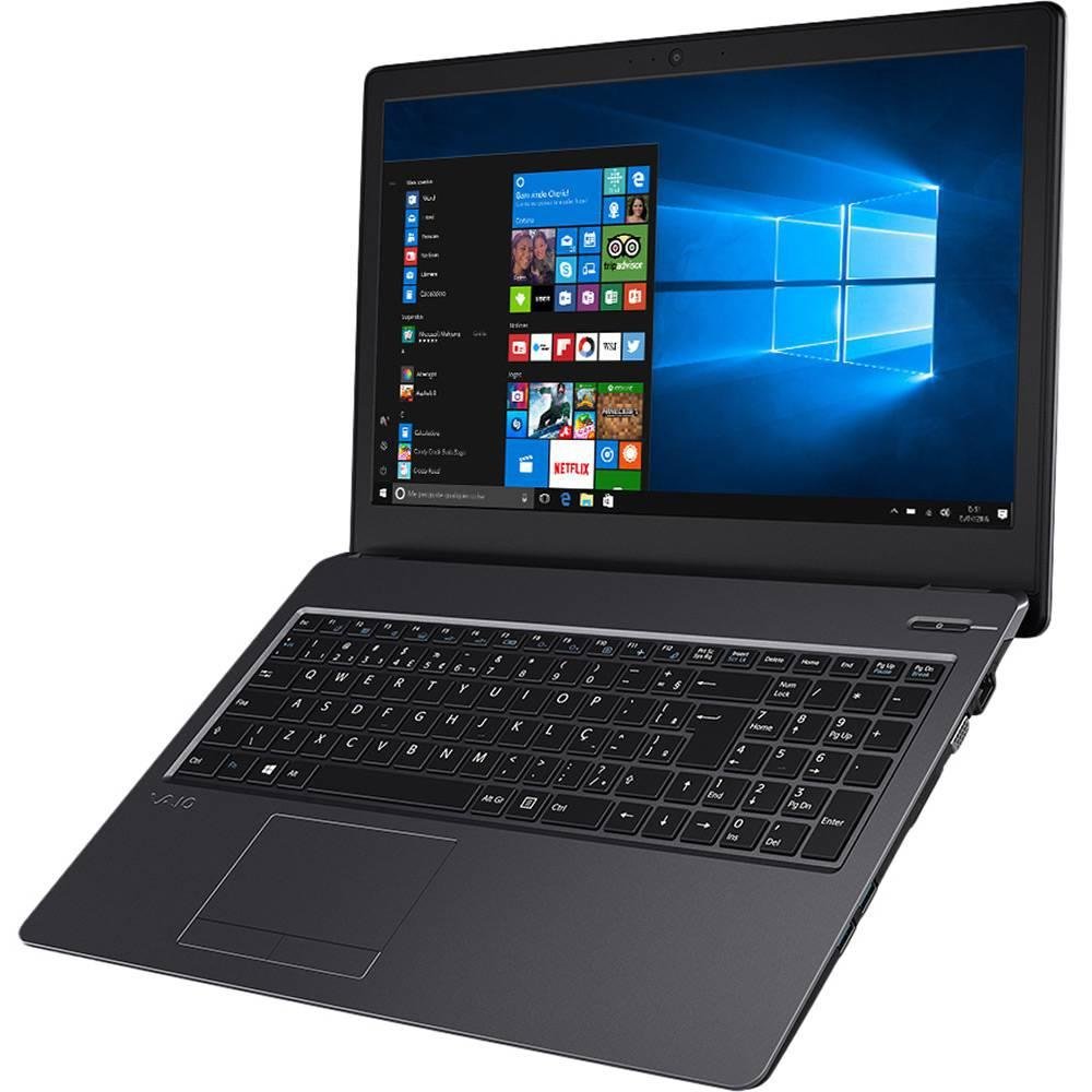 Notebook Vaio Fit 15S, Intel Core i5-7200U, 4GB, SSD 128GB, Windows 10 Home, 15.6´, Chumbo - VJF155F11X-B1211B Notebook Vaio Fit 15S, Intel Core i5-7200U, 4GB, SSD 128GB, Windows 10 Home, 15.6´, Chumbo - VJF155F11X-B1211B