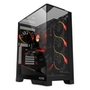 Gabinete Gamer PCYES Forcefield Dome, Mid Tower, RGB, Lateral em Vidro, Black Vulcan - Gffdbv