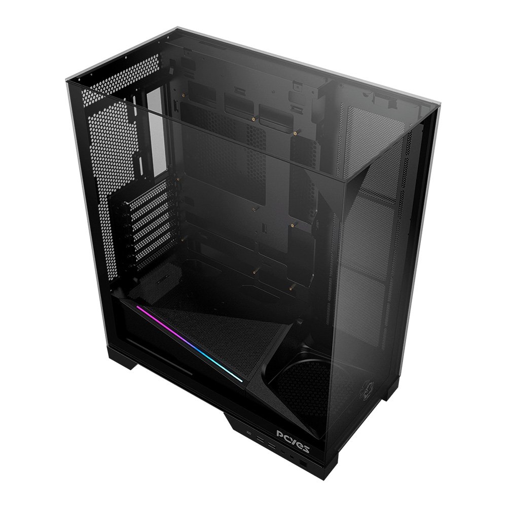Gabinete Gamer PCYES Forcefield Dome, Mid Tower, RGB, Lateral em Vidro, Black Vulcan - Gffdbv Gabinete Gamer PCYES Forcefield Dome, Mid Tower, RGB, Lateral em Vidro, Black Vulcan - Gffdbv