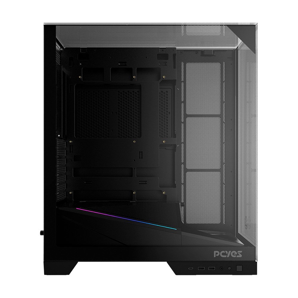 Gabinete Gamer PCYES Forcefield Dome, Mid Tower, RGB, Lateral em Vidro, Black Vulcan - Gffdbv Gabinete Gamer PCYES Forcefield Dome, Mid Tower, RGB, Lateral em Vidro, Black Vulcan - Gffdbv