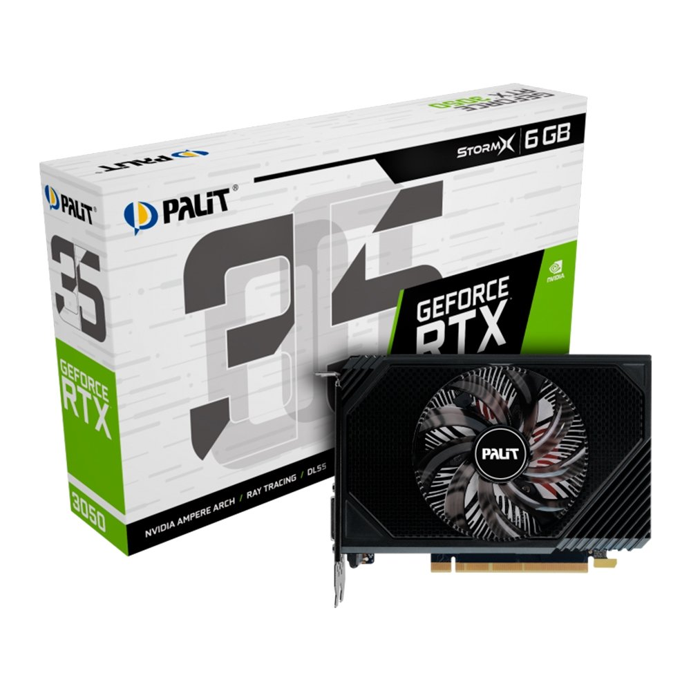 グラフィックボード・グラボ・ビデオカード GeForce RTX 3050 Palit NVIDIA Placa de Vídeo RTX 3050 StormX 6GB Palit | KaBuM!