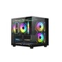 Gabinete Gamer Esgaming EBOX, Mid Tower, M-ATX, Frontal e Lateral em Vidro Temperado, Sem Fans, Preto - 8001