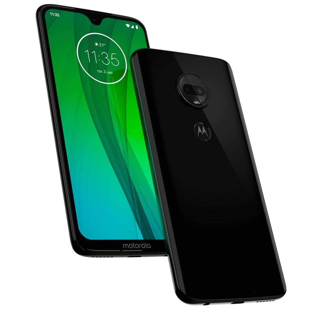 Smartphone Motorola Moto G7, 64GB, 12MP, Tela 6.2´, Ônix - XT1962-4 Smartphone Motorola Moto G7, 64GB, 12MP, Tela 6.2´, Ônix - XT1962-4