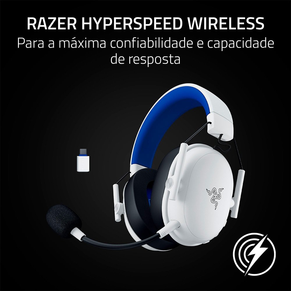 Razer BlackShark V3 X HyperSpeed White | KaBuM!