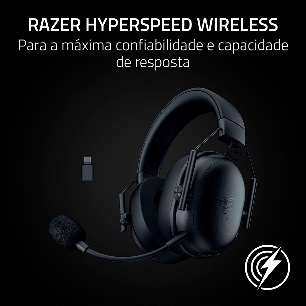 Razer BlackShark V3 X HyperSpeed White | KaBuM! Razer BlackShark V3 X HyperSpeed White | KaBuM!