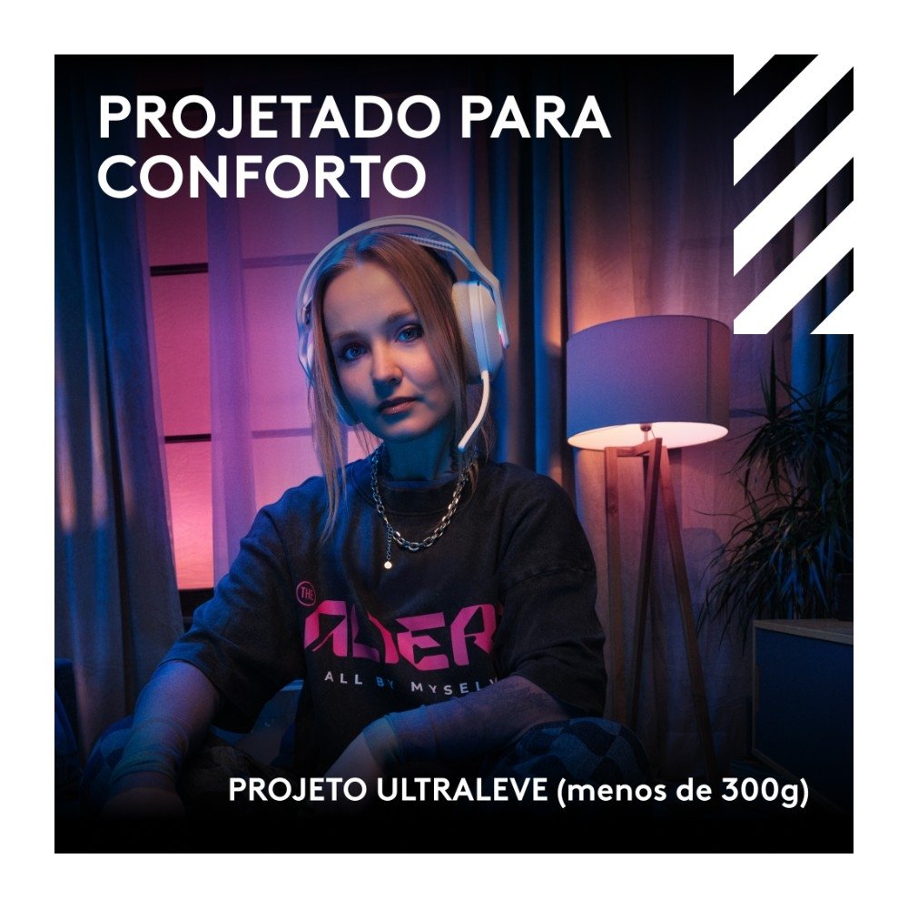 Headset Gamer Sem Fio Logitech G Astro A20 X LIGHTSPEED, Bluetooth, RGB LIGHTSYNC, PLAYSYNC AUDIO, PS5, Xbox, Switch e PC, Branco - 939-002252 Headset Gamer Sem Fio Logitech G Astro A20 X LIGHTSPEED, Bluetooth, RGB LIGHTSYNC, PLAYSYNC AUDIO, PS5, Xbox, Switch e PC, Branco - 939-002252
