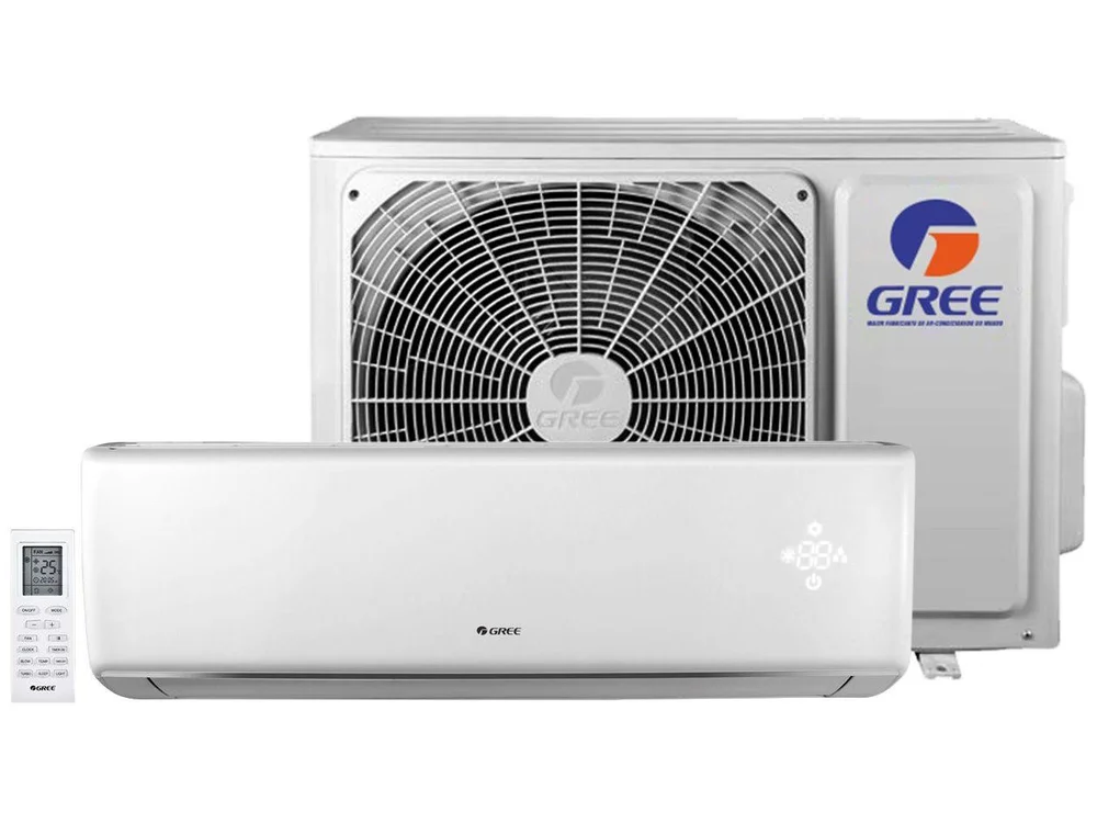 Ar Condicionado Gree Eco Garden Split Hi Wall, 9000 Btu/H, 220V, Frio - Gwc09qa Ar Condicionado Gree Eco Garden Split Hi Wall, 9000 Btu/H, 220V, Frio - Gwc09qa