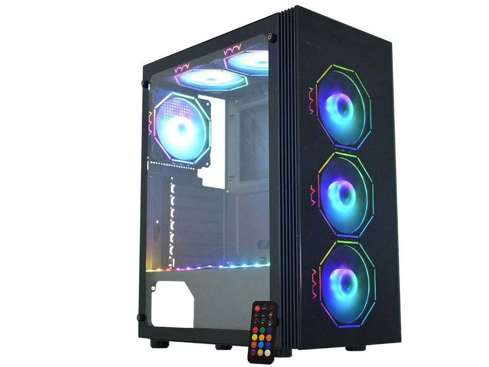 Gabinete Gamer Asgard Polygon Kmex Torre Atx