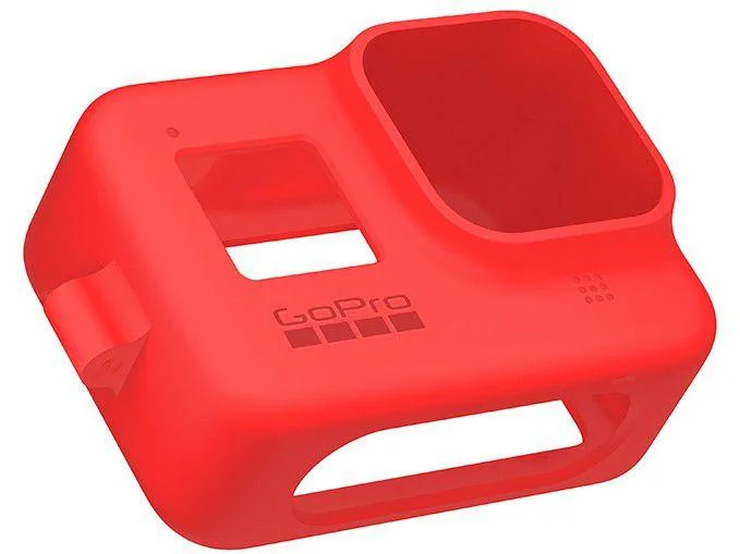 Capa Silicone Gopro Hero 8 + Cordão Ajustável - Sleeve + Lanyard Cor Vermelho