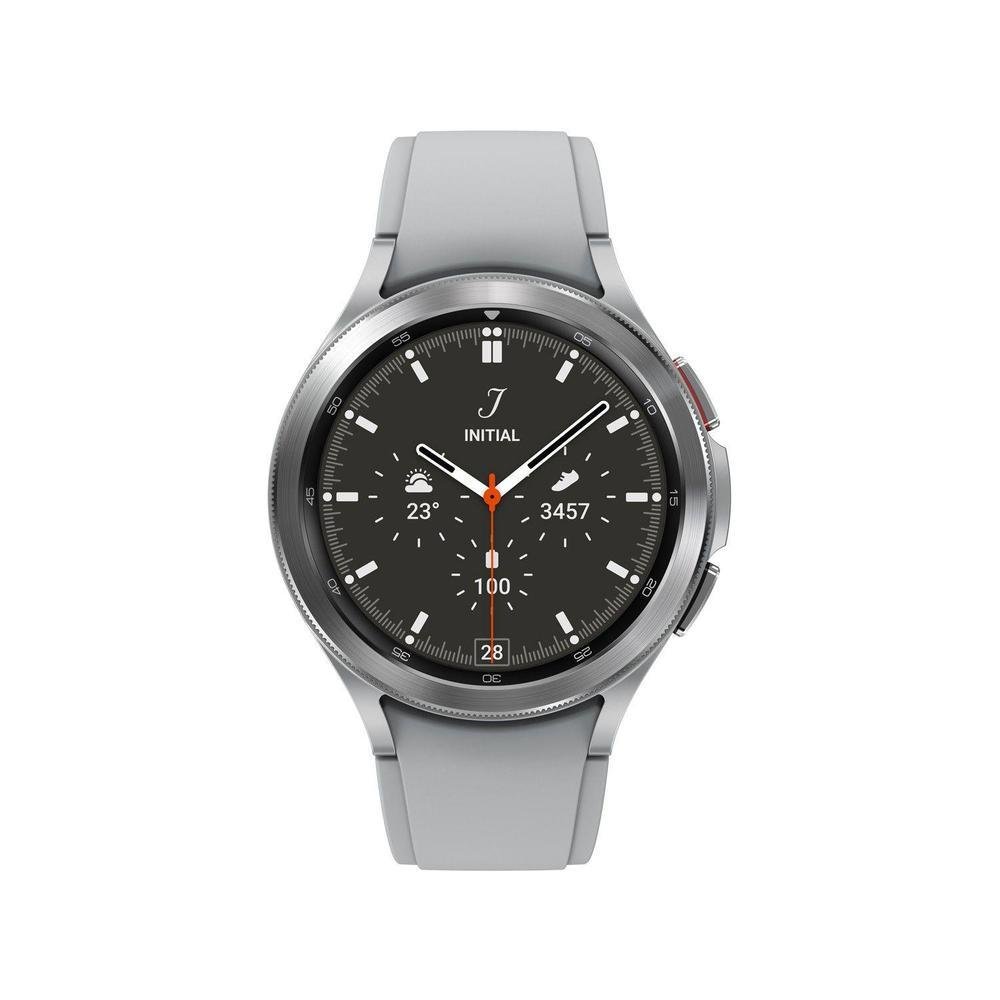 Smartwatch Samsung Galaxy Watch 4 Classic, 46mm, Bluetooth, Wifi, Dual-Core, Prata - SM-R890NZSPZTO Smartwatch Samsung Galaxy Watch 4 Classic, 46mm, Bluetooth, Wifi, Dual-Core, Prata - SM-R890NZSPZTO