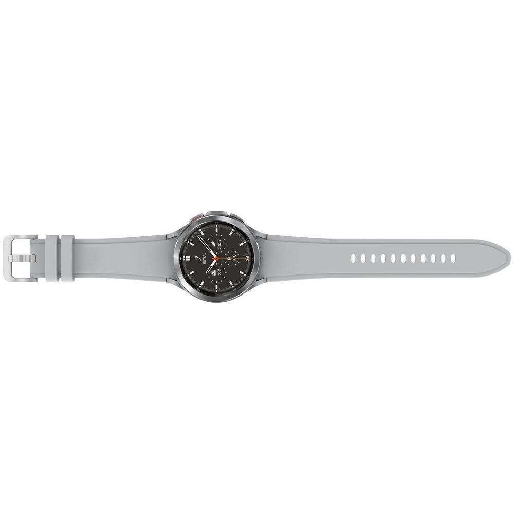 Smartwatch Samsung Galaxy Watch 4 Classic, 46mm, Bluetooth, Wifi, Dual-Core, Prata - SM-R890NZSPZTO Smartwatch Samsung Galaxy Watch 4 Classic, 46mm, Bluetooth, Wifi, Dual-Core, Prata - SM-R890NZSPZTO