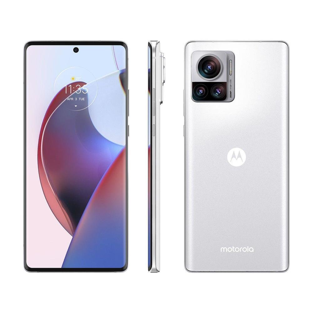 Smartphone Motorola Edge, 30 Ultra 256GB, Branco, 5G, 12GB RAM 6,7'' Câm. Tripla + Selfie 60MP Smartphone Motorola Edge, 30 Ultra 256GB, Branco, 5G, 12GB RAM 6,7'' Câm. Tripla + Selfie 60MP