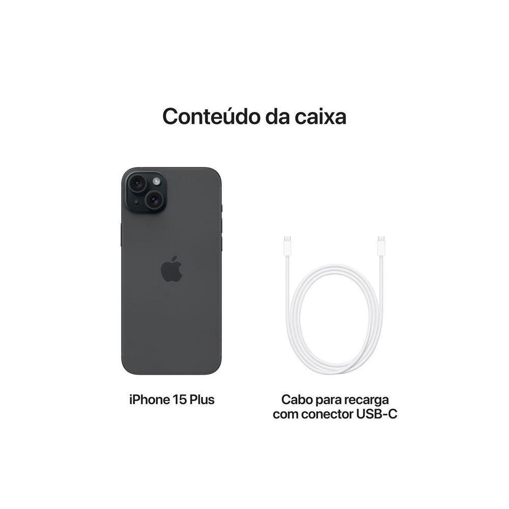 Apple iPhone 15 Plus 256GB Preto 6,7