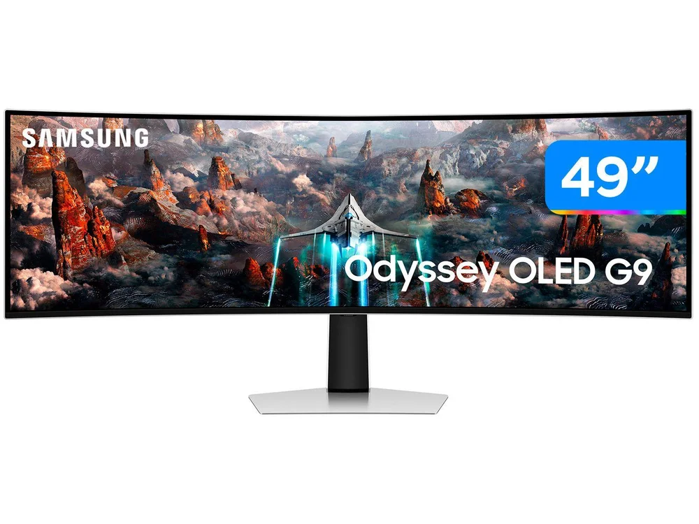 Monitor Gamer Curvo Samsung Odyssey 49 Oled KaBuM