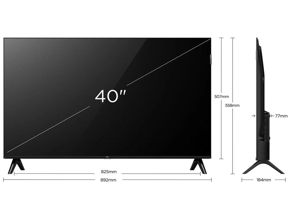 Smart TV 40"" TCL Full HD QLED 40S5K Google TV 2 HDMI - view 9
