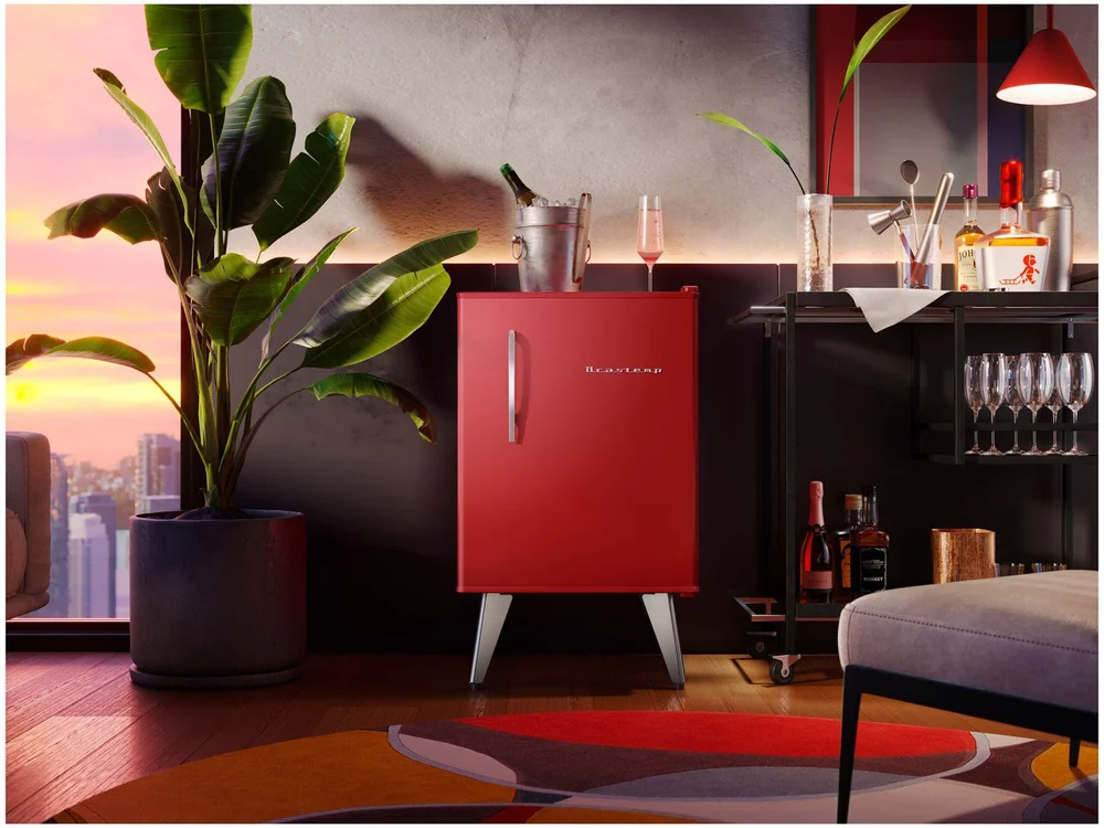 Frigobar Brastemp 76L Vermelho Retrô BRA08HV