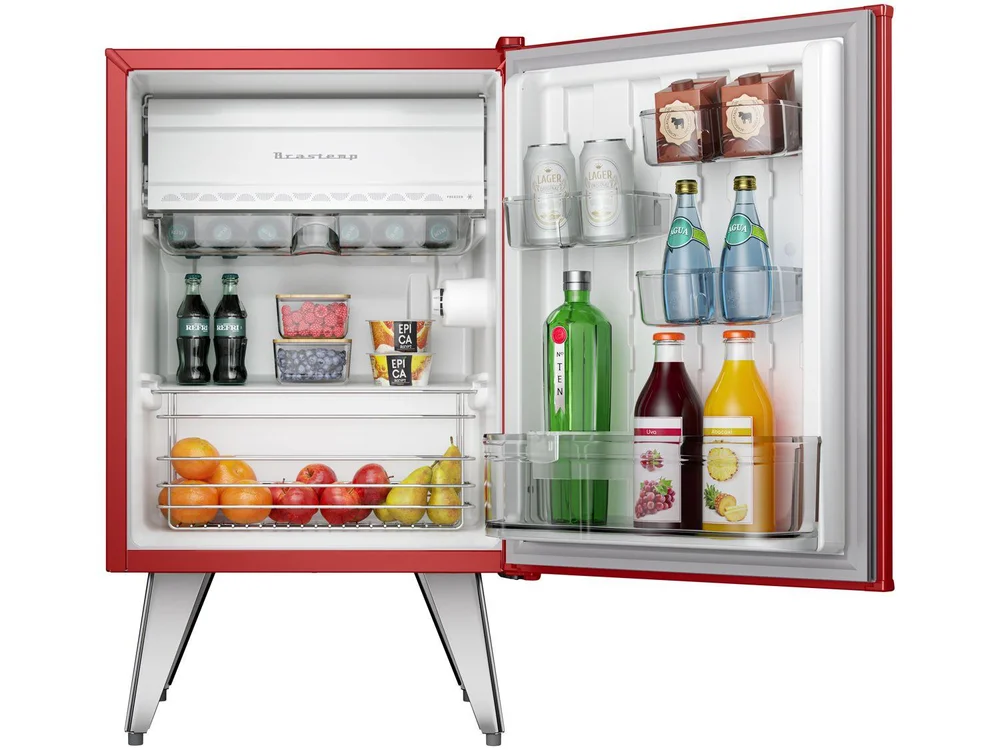 Frigobar Brastemp 76L Vermelho Retrô BRA08HV