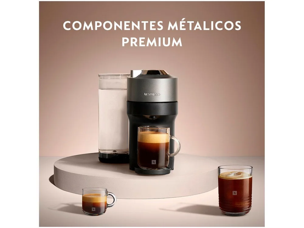 Cafeteira Nespresso Vertuo POP+ GCV6BR Titânio GCV