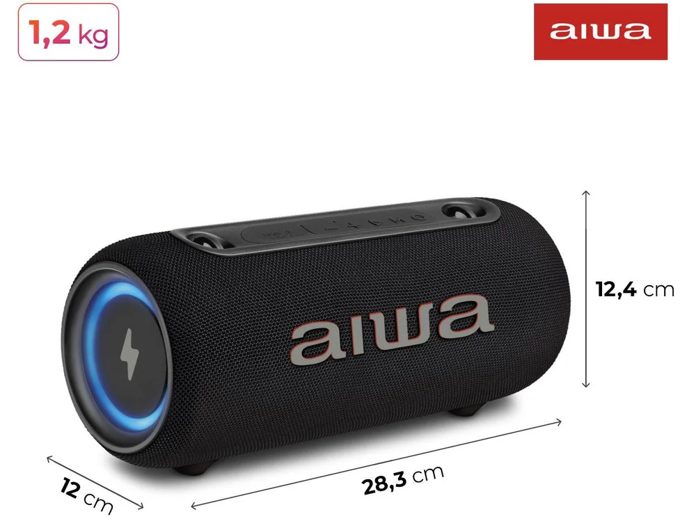 Caixa de Som Aiwa AWS-SP-04-LB Bluetooth Portátil