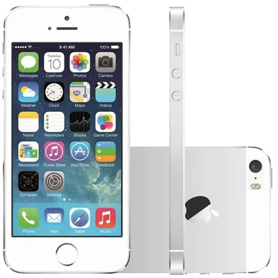 iPhone 5S Apple 16GB Prata 4G Tela 4” Retina