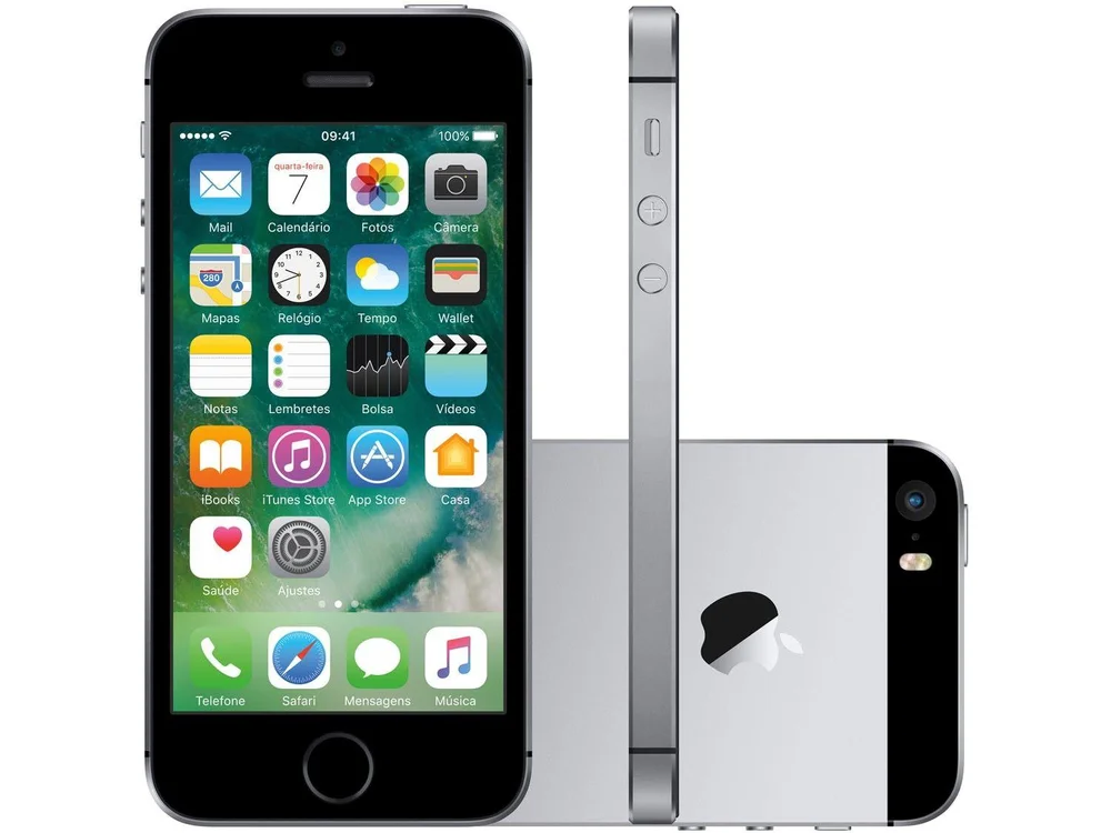 iPhone SE Apple 64GB Cinza Espacial 4G Tela 4”