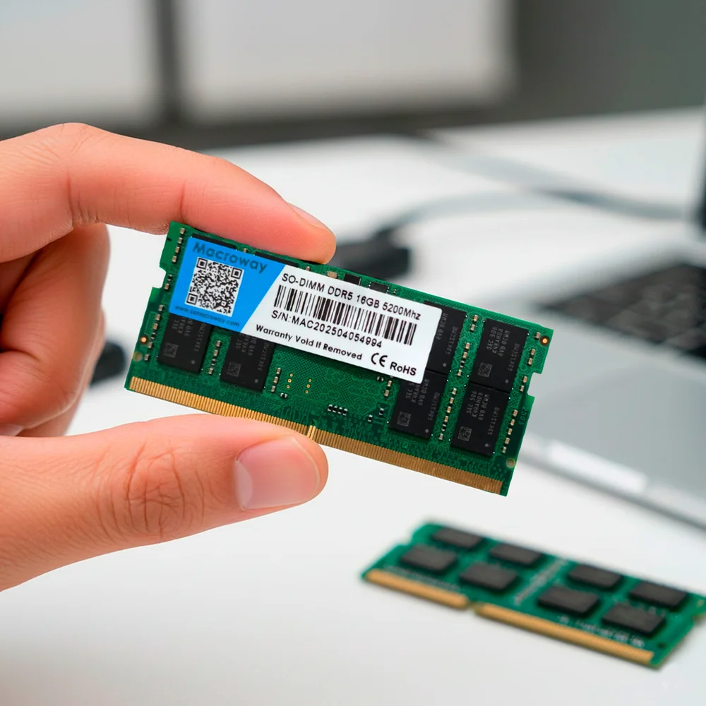 Memoria Notebook 16gb Ddr5 5200 Cl42 1.1v Lo-dimm NbDDR5165200 Macroway Memoria Notebook 16gb Ddr5 5200 Cl42 1.1v Lo-dimm NbDDR5165200 Macroway
