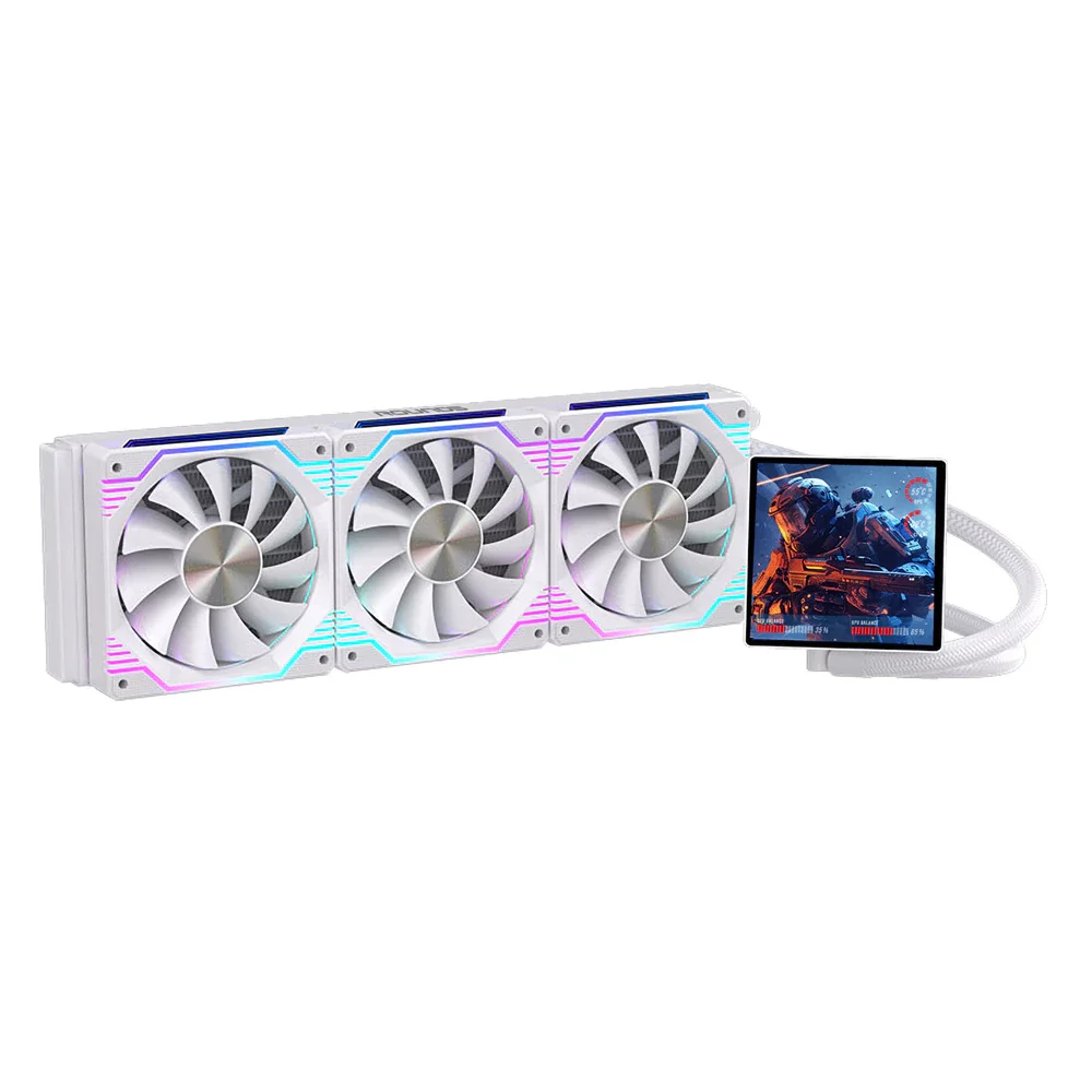 Water Cooler Round5 Zephyro White ARGB 360mm - 7497 Water Cooler Round5 Zephyro White ARGB 360mm - 7497