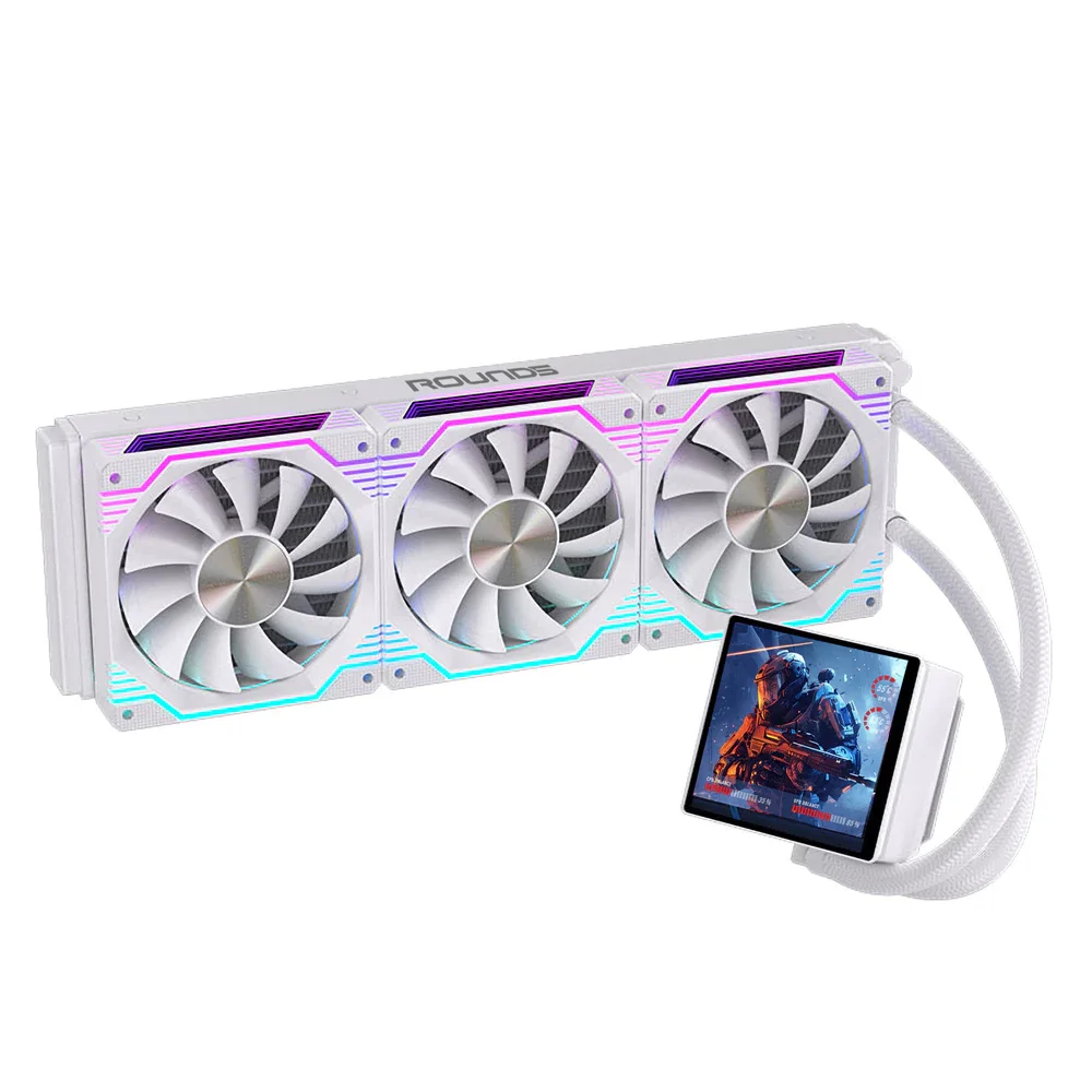 Water Cooler Round5 Zephyro White ARGB 360mm - 7497 Water Cooler Round5 Zephyro White ARGB 360mm - 7497