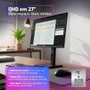 Monitor Hq Pro 27”, Ips, 1ms, Qhd 2560x1440, Ergonômico, Ajuste De Altura E Rotação, HDMI + Dp Frameless Hq27aj75