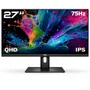 Monitor Hq Pro 27”, Ips, 1ms, Qhd 2560x1440, Ergonômico, Ajuste De Altura E Rotação, HDMI + Dp Frameless Hq27aj75