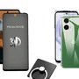 Kit Capa + Película 3d Privacidade + Anel Suporte Para Moto G35