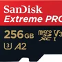 Cartão De Memória Micro Sdxc Sandisk Extreme Pro 256 Gb + Adaptador Sd Até 200 Mb/s A2, Uhs-i, Classe 10, U3, V30