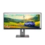 Monitor Thinkvision P34wd-40 34" Curvo 3440x1440 Ips 21:9 110dpi Hdr Usb-c HDMI Dp Ajuste Ergonômico Vesa Eclipse Black - Profissional