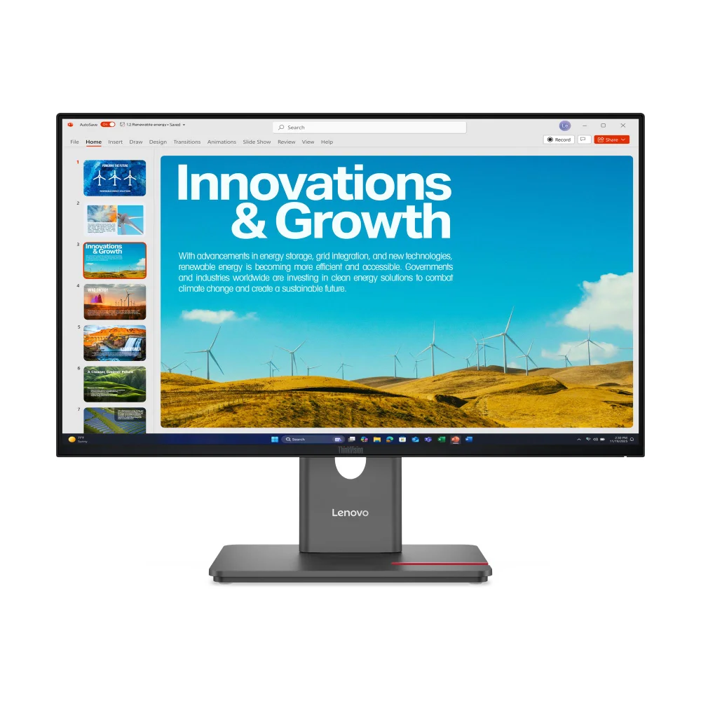 "Monitor Lenovo Thinkvision P24qd-40 23,8"" Qhd 2560x1440 4ms WLED 99% SRGB Ajuste De Brilho 48-120hz Compatível Com Thinkcentre – 3 Anos De Garantia" em Campinas - foto 4