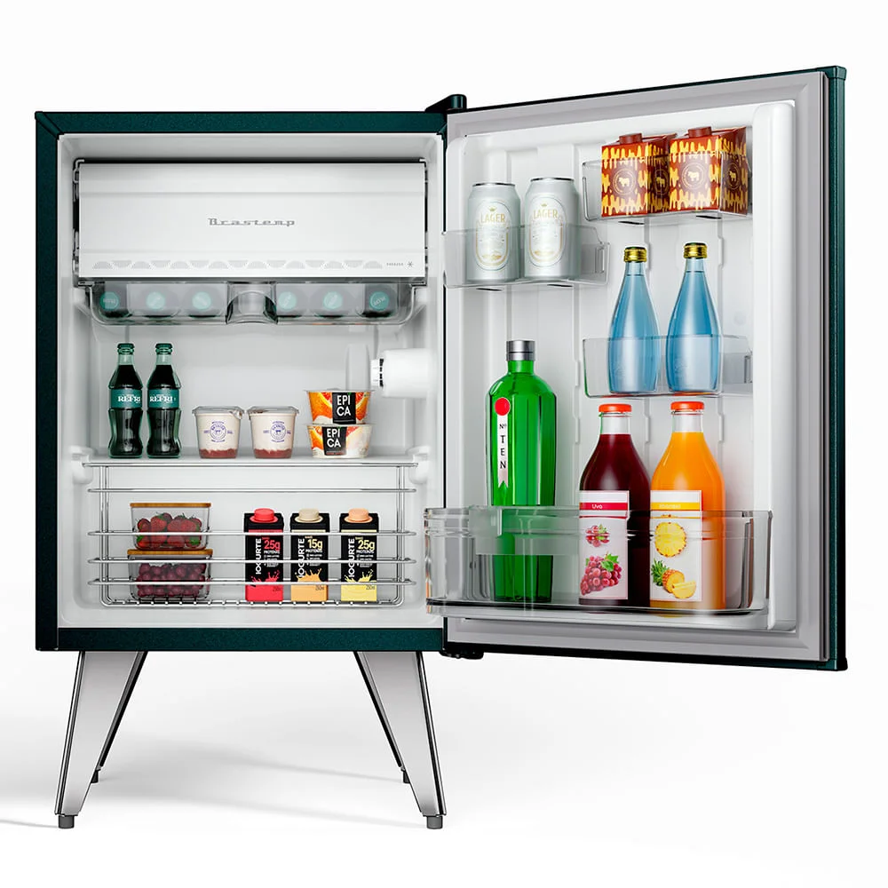 Frigobar Retrô 76 Litros Brastemp Green Jasper - Bra08mn - 110v Frigobar Retrô 76 Litros Brastemp Green Jasper - Bra08mn - 110v