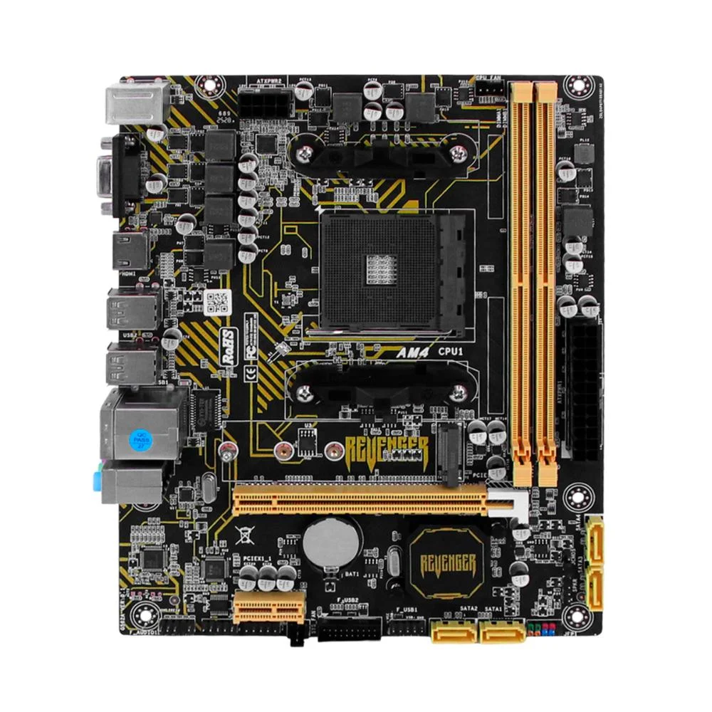 Placa Mãe Am4 Ddr4 M.2 Nvme PCi-e X16 Sata 6gb/s Para Desempenho Jogos E Aplicações Profissionais