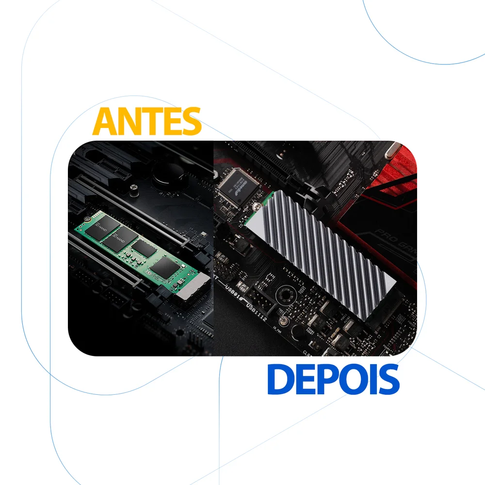 Dissipador De Calor SSD M.2 Nvme Alumínio PC Ps5 Dissipador De Calor SSD M.2 Nvme Alumínio PC Ps5