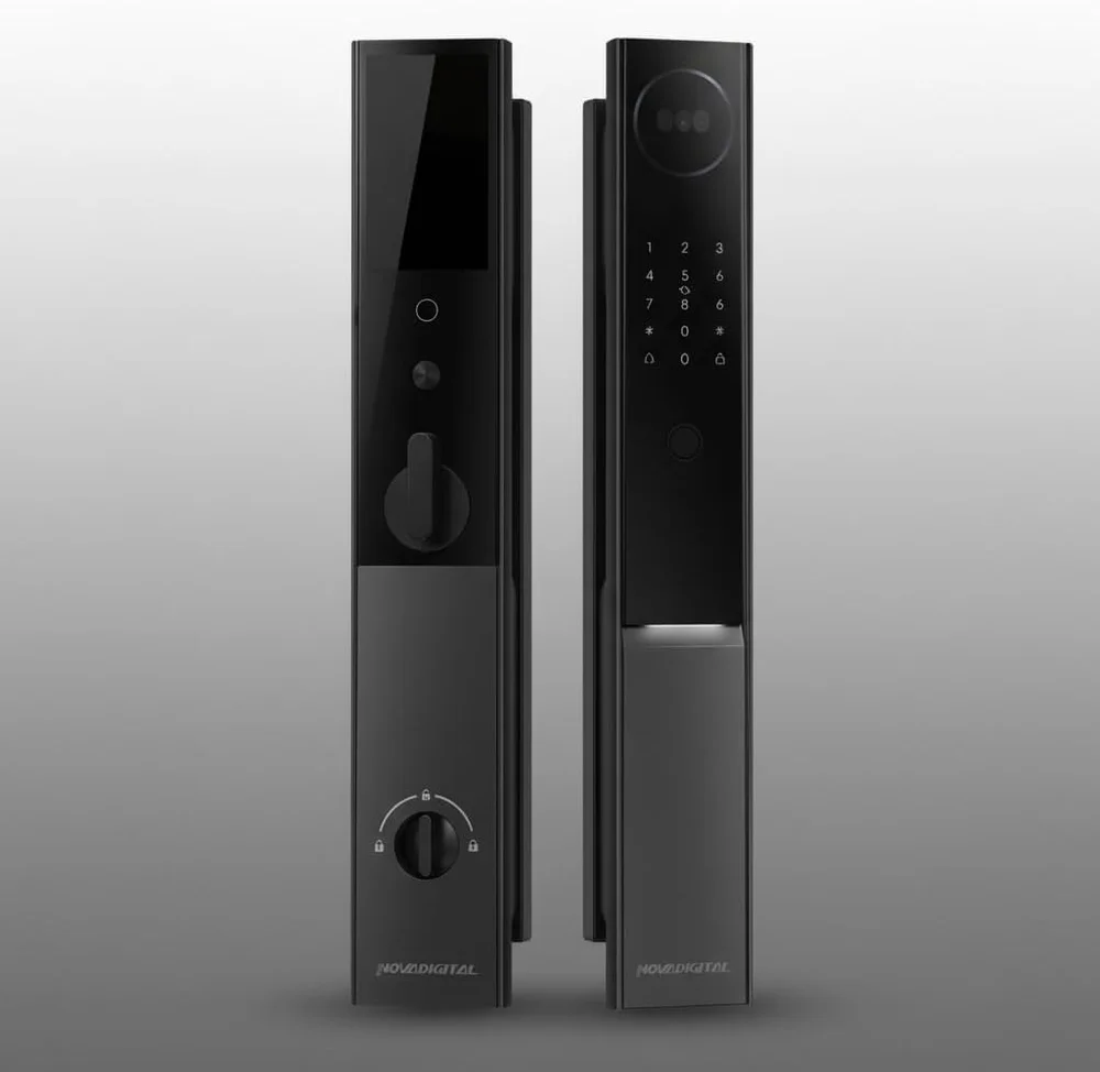 Fechadura Inteligente Elegance Wi-fi Desbloqueio Facil Biometria Senha  App Preto Novadigital Sl-ce