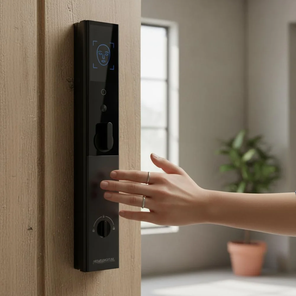 Fechadura Inteligente Elegance Wi-fi Desbloqueio Facil Biometria Senha  App Preto Novadigital Sl-ce