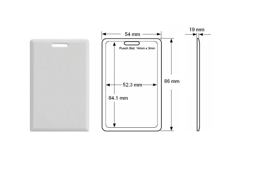Cracha Rfid 13,56 Mhz 1k Código Impresso - 100 Unidades